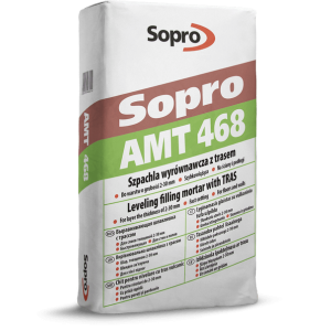 Sopro AMT 468 – Выравнивающая шпатлевка с содержанием трасса, 25 кг.